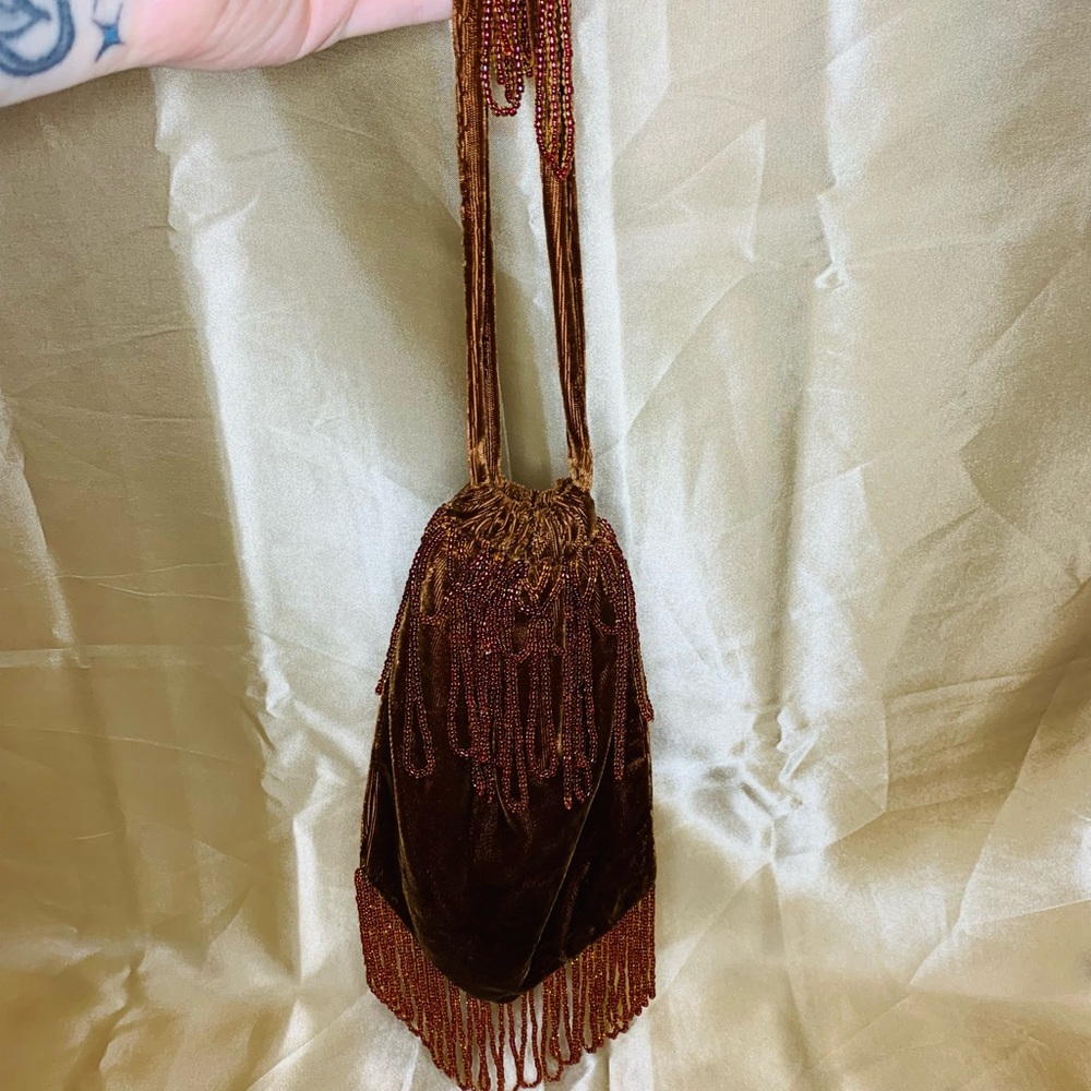 1920’s Glass Bead Fringe Flapper Purse